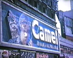 8mm_04 068 New York City Camel smoke rings billboard, Rockefeller Center